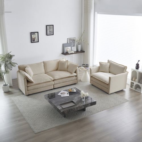 2 Seater Loveseat and Chair Set, 2 Piece Sofa & Chair Set, Loveseat and Accent Chair 2 Seater Loveseat and Chair Set, 2 Piece Sofa & Chair Set, Loveseat and Accent Chair