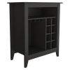 Mojito Bar Cabinet, One Open Drawer, One Open Shelf, Black