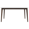 Lindsey Solid Wood White Top Dining Table