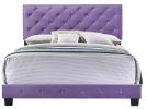 Transitional Purple Full Bed With Support