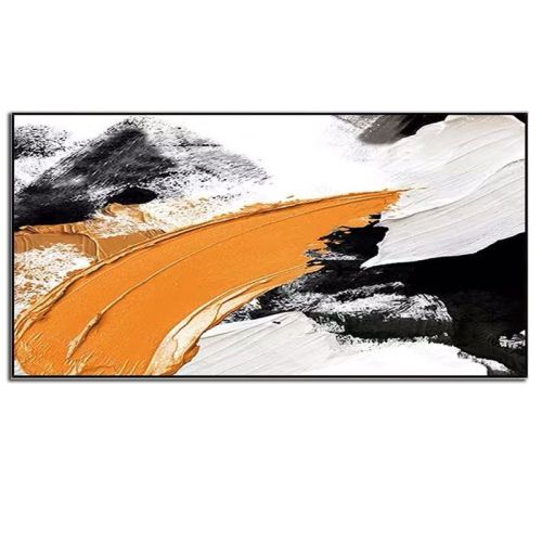 Home Decoration Hanging Painting Hand-painted Oil Painting Abstract Knife Painting Yellow Blocky Outline Picture Canvas Painting Home Decoration Hanging Painting Hand-painted Oil Painting Abstract Knife Painting Yellow Blocky Outline Picture Canvas Painting
