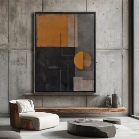 Figure Wall Art Abstract Oil Painting Hand Painted Minimalist Wall Art  Abstract Textured Shapes (Style: 01, size: 120x160cm)