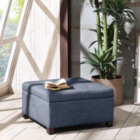 Soft Close Storage Ottoman (Color: as Pic)