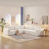 [VIDEO provided] [New]116*116" Modular L Shaped Sectional Sofa,Luxury Floor Couch Set,Upholstered Indoor Furniture