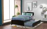 Twin size Platform Bed with Trundle
