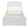 Twin size Platform Bed with Trundle