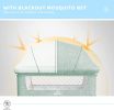 Baby Bassinet Bedside Sleeper 3 in 1 Bedside Crib, Adjustable Portable Bed for Infant/Baby/Newborn,with Mosquito Nets, Large Storage Bag
