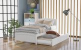 Twin size Platform Bed with Trundle